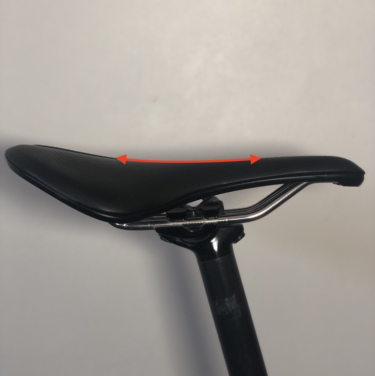 Where to measure for saddle tilt