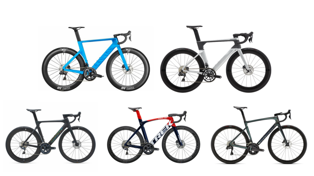 Canyon Aeroroad, Cannondale Synapse, Giant Propel, Trek Madone, Specialized Tarmac SL 7